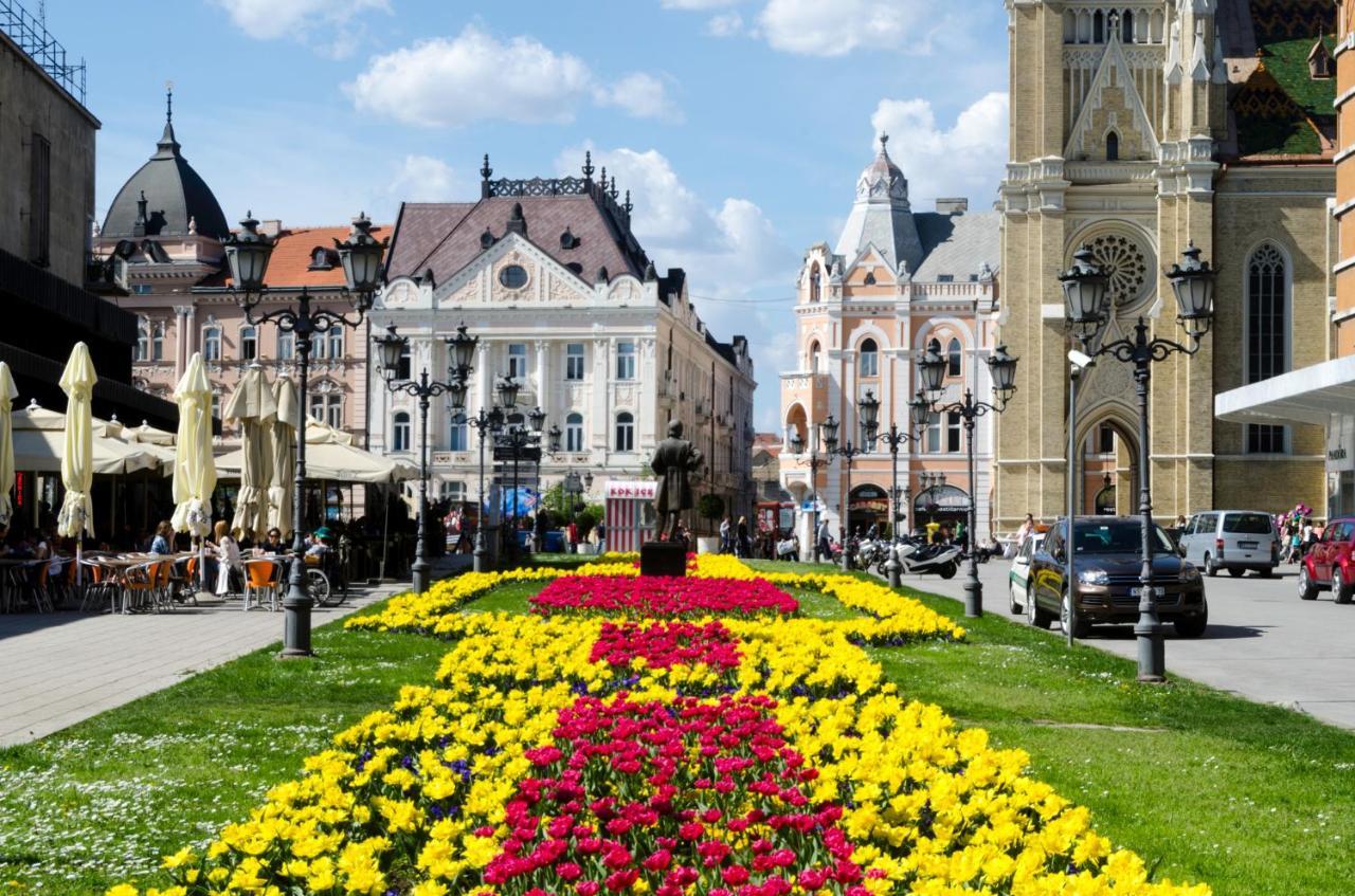 ! Promo! Central Evergreen Studio - Free Public Parking-Fast Wi-Fi Novi Sad Exteriör bild